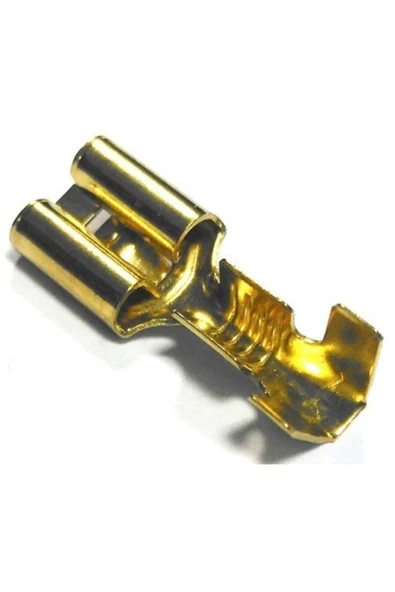 TKS Eraks 6.3 mm Tırnaklı Dişi Fiş - Terminal - Kablo Ucu (50 Adet)