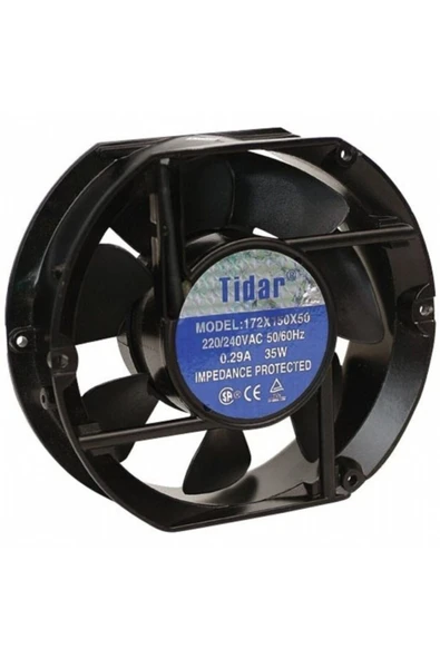 OEM 172x150x50mm Ac220v Tidar Bilyeli Axial Fan