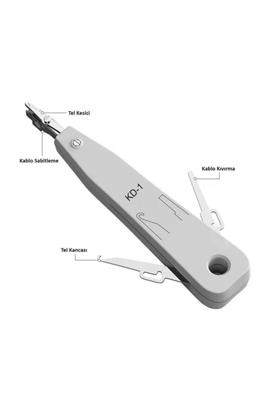 WOZLO Koodmax Kd-1 Krone Bıçağı Kepkep Telefon Irtibatlama Aleti Çakma Pensesi Beyaz - 5