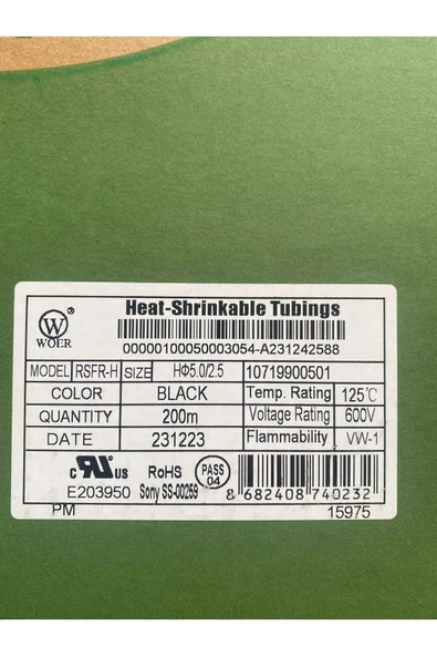 Makaron Isı Ile Daralan Kablo 3metre Korumawoer Daralan Boru Isıyla Daralan 5mm 3mt Fiyatı - 2