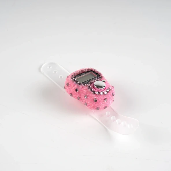 Kum & Boncuklu Zikirmatik (Pembe)