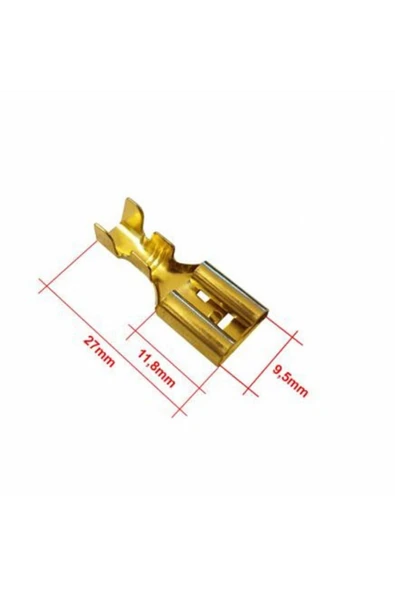Atarex 9.5mm Dişi Terminal Kablo Ucu 10 Adet