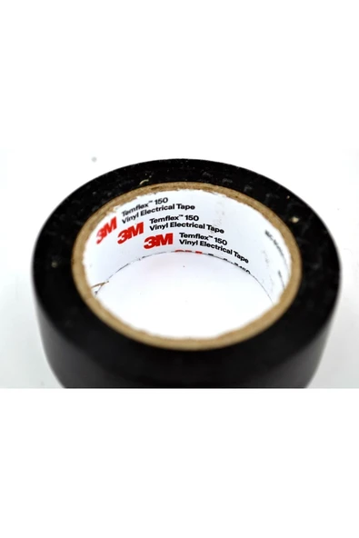 3M 1 Adet Temflex Pvc Siyah Izole Bant Elektrik Bandı - 4