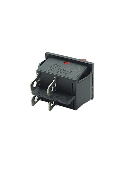 yonextt Kc04 16A Kırmızı Işıklı On Off Açma Kapama Anahtarı Butonu - 3