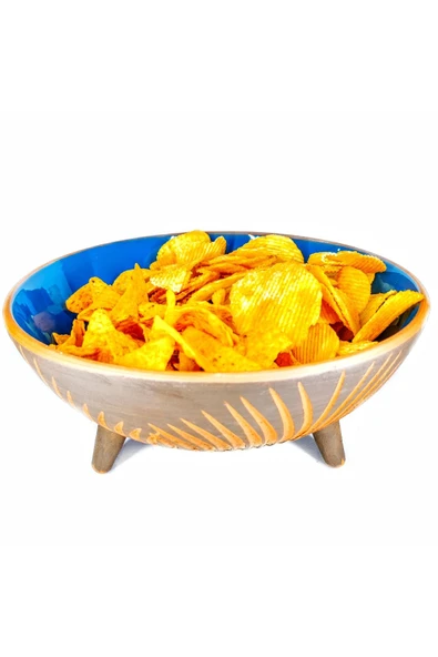 Ayaklı Kazıma Desenli Kase 30cm - 3