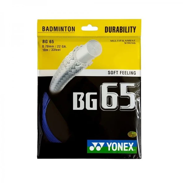 Yonex Bg 65 Badminton Kordajı 0.70 mm / 10m - Mavi - 2