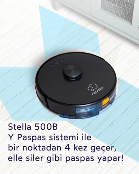 Robogil Stella 500B Robot Süpürge Airfryer Hediyeli - 7