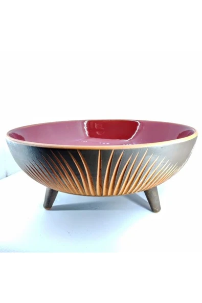 DEKORATİF AYAKLI KASE 25CM