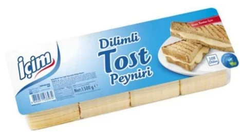 İçim Dilimli Tam Yağlı Tost Peyniri 1500 Gr