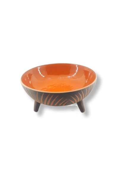 DEKORATİF AYAKLI KASE 25CM