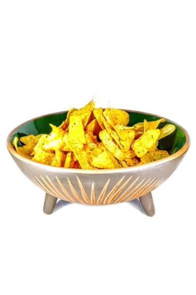 DEKORATİF AYAKLI KASE 25CM - 2