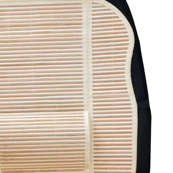 Oto Hasır Bambu Minder Ön Bej İkili Takım Bel Destekli Terletmez WF-1053-BEJ - 2