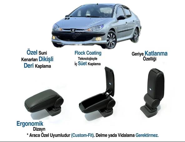 ARACA ÖZEL KOLÇAK 206 2009 2011 ürün görseli 1