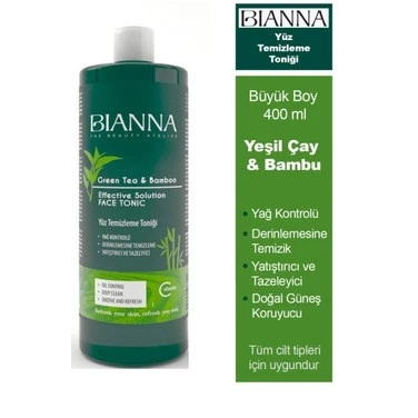 Bianna Green Tea & Bamboo Makyaj Temizleyici 400 ML