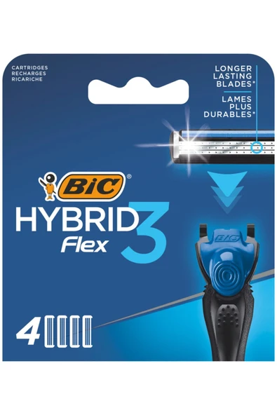 Bic Flex 3 Hybrid Yedek Tıraş Bıçağı 4'lü - 2