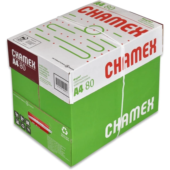Chamex A4 80 Gr/m² Fotokopi Kağıdı 500 lü 5 Paket ( 2.500 Adet )