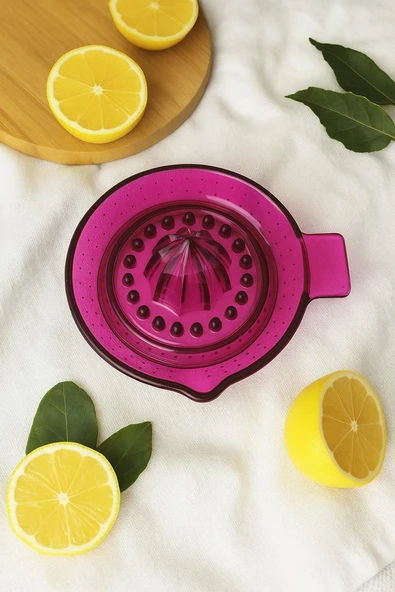 Akrilik Pembe Limon Sıkacağı Pratik Limon Sıkacağı - 3