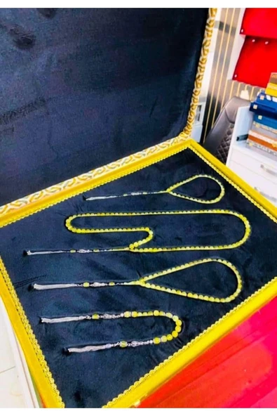 Urfakent Damla Tek Parça Kaya Kehribar Seti 99 Luk+33 Luk Habbe+Zaza+45lik Habbe Koleksiyonluk - Resim 5