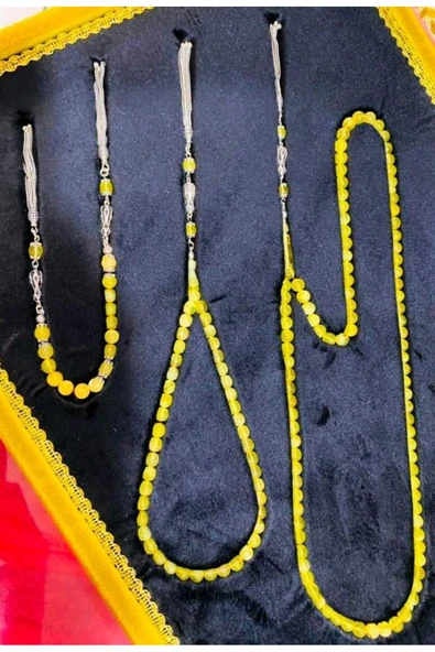 Urfakent Damla Tek Parça Kaya Kehribar Seti 99 Luk+33 Luk Habbe+Zaza+45lik Habbe Koleksiyonluk - Resim 4