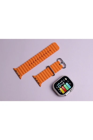 Urfakent Watch 8 Ultra H11 Ultra Plus Aktif Pusula Oyun Modu Üç Kordon 2023 Model 49mm Vidalı 450mah 2.02inc - 7