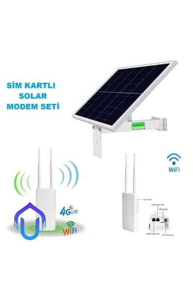 Urfakent Güneş Enerjili Sim Kartlı Dış Mekan WIFI Modem Seti - 6