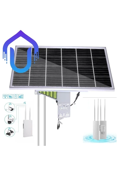 Urfakent Güneş Enerjili Sim Kartlı Dış Mekan WIFI Modem Seti - 5