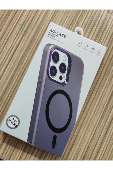 Urfakent Iphone13pro Mag Safe Kılıf Mat Arka Yüzey Wireless Şarj Özellikli Flet+toz Bandı Hediyeli