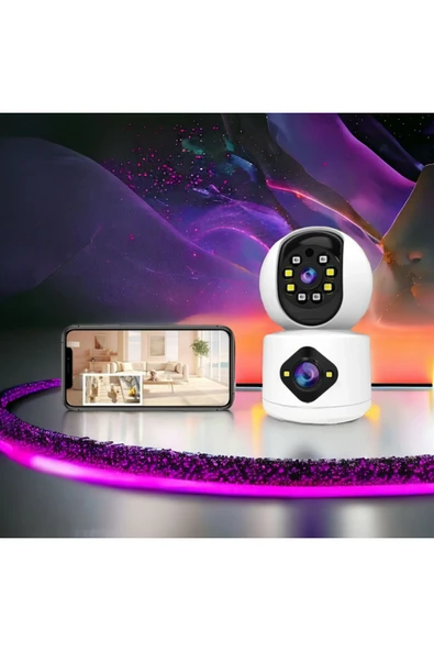 Urfakent Yoosee Çift Kameralı Wifi Kamera(Hafıza Kartı Dahildir) - 2