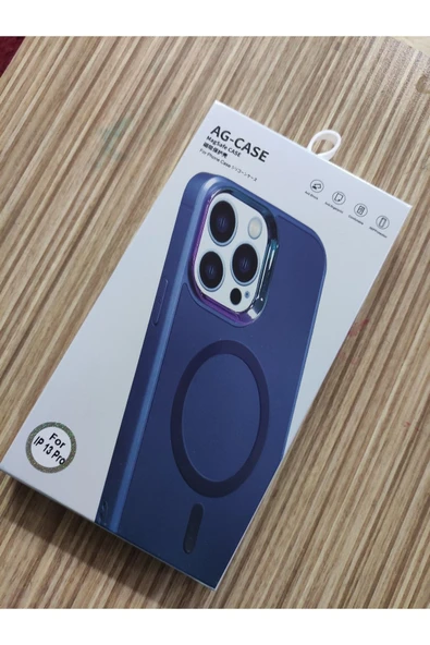 Urfakent Iphone13pro Mag Safe Kılıf Mat Arka Yüzey Wireless Şarj Özellikli Flet+toz Bandı Hediyeli