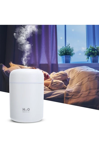 Tubrex 300 ml RGB Işıklı Ulrasonik Ledli Hava Nemlendirici Buhar Makinesi Ve Aroma Verici Buhardanlık - 7