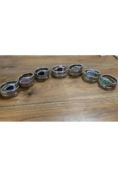 Drop Yeni Sezon 2025 Blvgari Model Serpenti  Yılan Sarmal Kol Saati - Resim 2