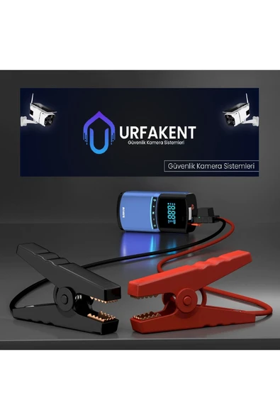 Urfakent Araç Akü Takviyesi + Araç Lastik Şişirmesi + Elektronik Cihaz Şarj Sistemi+Aydınlatma 4 dü 1 Arada - 3
