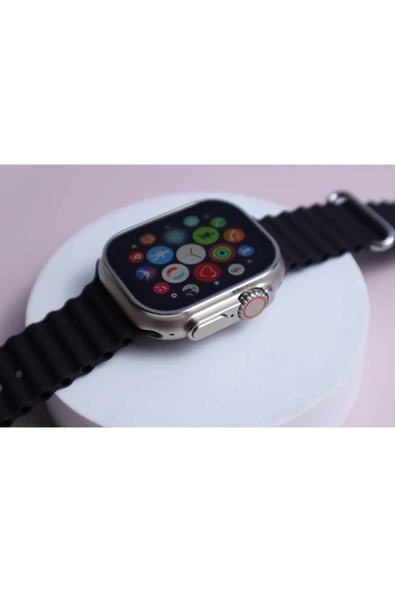 Urfakent Watch 8 Ultra H11 Ultra Plus Aktif Pusula Oyun Modu Üç Kordon 2023 Model 49mm Vidalı 450mah 2.02inc - 4