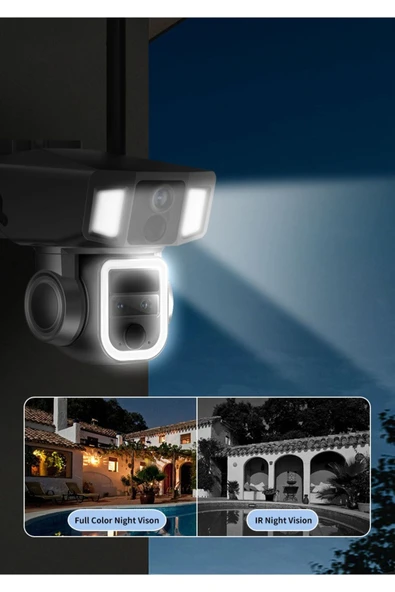 Urfakent 3 Lensli 4g Wifi Solar 2k Kamera-ikisi Bir Arada Üretim 10x Hibrit Zoom - 2