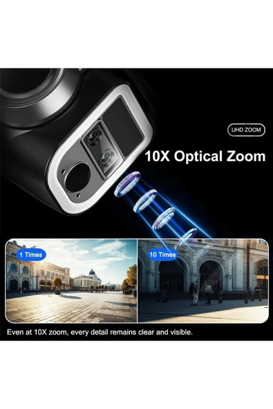 Urfakent 3 Lensli 4g Wifi Solar 2k Kamera-ikisi Bir Arada Üretim 10x Hibrit Zoom - 8