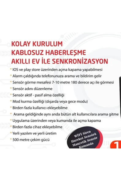 Urfakent Kablosuz Alarm Sistemi Yapay Zekalı Cep Aramalı(DUMAN SENSÖRÜ OPSİYONLU) - 3