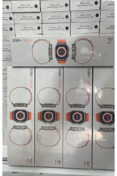 Urfakent Gs8 Ultra Plus Akıllı Saat Gri Çift Kordon