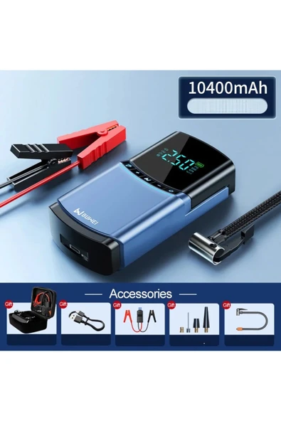 Urfakent Araç Akü Takviyesi + Araç Lastik Şişirmesi + Elektronik Cihaz Şarj Sistemi+Aydınlatma 4 dü 1 Arada - 8