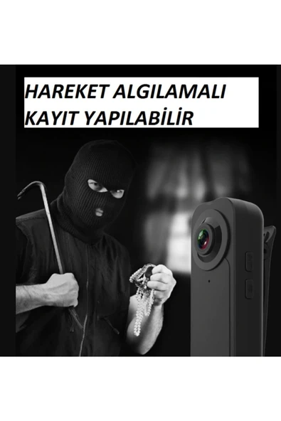Urfakent Yaka Tipi Hd Kamera Gece Görüş-ses-hareket Algılama Geniş Açı(WİFİLİ DEĞİLDİR) - Resim 6