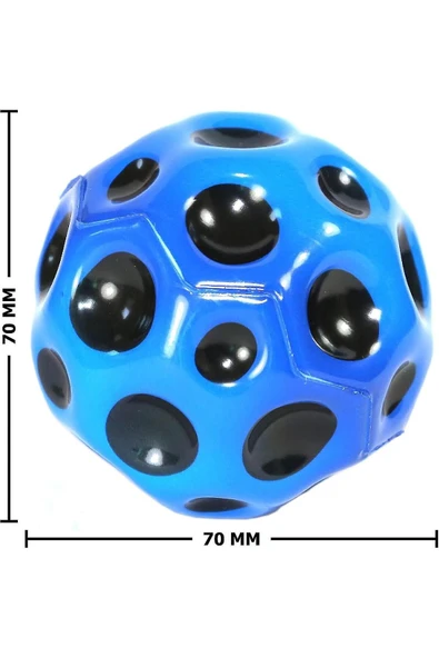 KIRTASİYEM Zıplayan Top Moon Ball 3 Yaş Ve Üzeri Çocuklar Için Uygundur. Boyut: 6,3 Cm Çap - 3