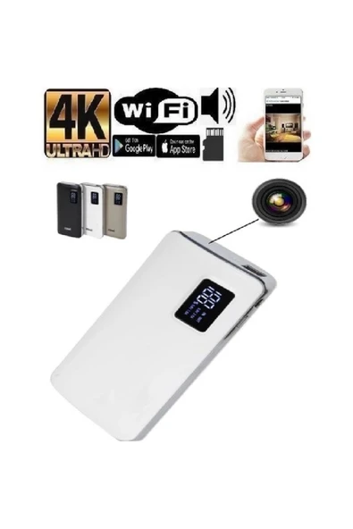 Urfakent Akıllı Mobil Powerbank Kameralı(Hafıza Kartı Dahildir)