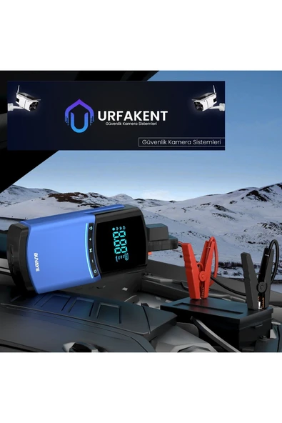 Urfakent Araç Akü Takviyesi + Araç Lastik Şişirmesi + Elektronik Cihaz Şarj Sistemi+Aydınlatma 4 dü 1 Arada - 2