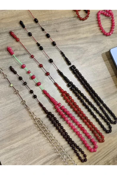 Urfakent Bilekboy Ve Orta Boy Ateş,sıkma,bağa 6lı Lot Tesbihler Hediyelidir