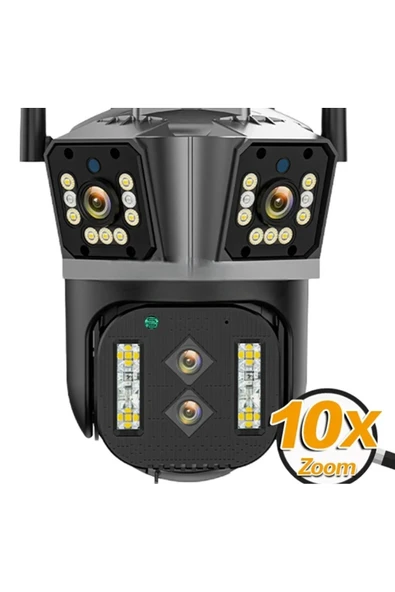 Urfakent Ipc360 3+1 Lens 10x Hibrit Zoom Wifi Ptz Kamera(hafıza Kartı Dahildir) - 2