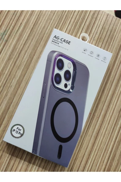 Urfakent Iphone13pro Mag Safe Kılıf Mat Arka Yüzey Wireless Şarj Özellikli Flet+toz Bandı Hediyeli