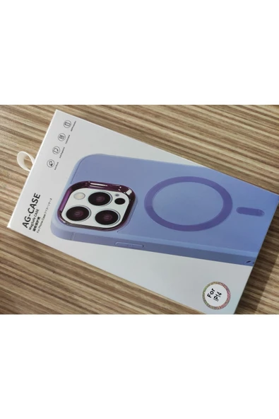 Urfakent Iphone14 Mag Safe Kılıf Mat Arka Yüzey Wireless Şarj Özellikli Flet+toz Bandı Hediyeli
