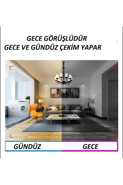 Urfakent Yaka Tipi Hd Kamera Gece Görüş-ses-hareket Algılama Geniş Açı(WİFİLİ DEĞİLDİR) - Resim 7