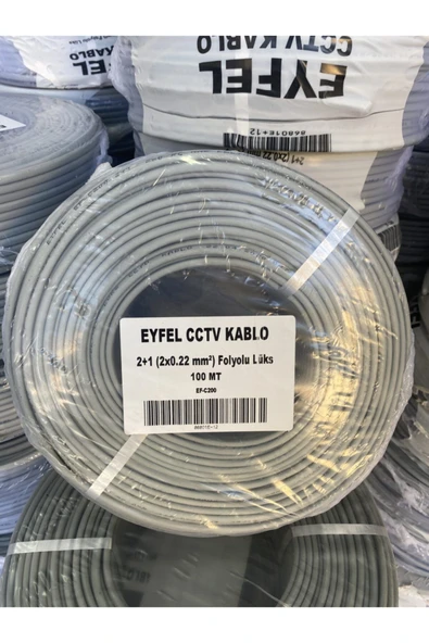 Eyfel Cctv 2+ 1 Kablo 100 Metre