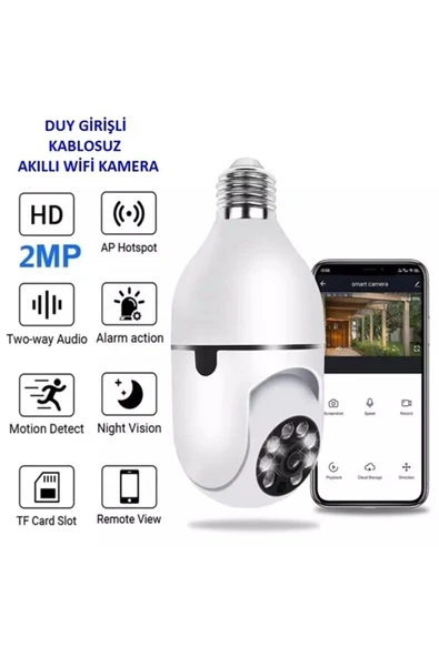 Urfakent Duy Girişli 360 Dönen Wifi Kamera - 2