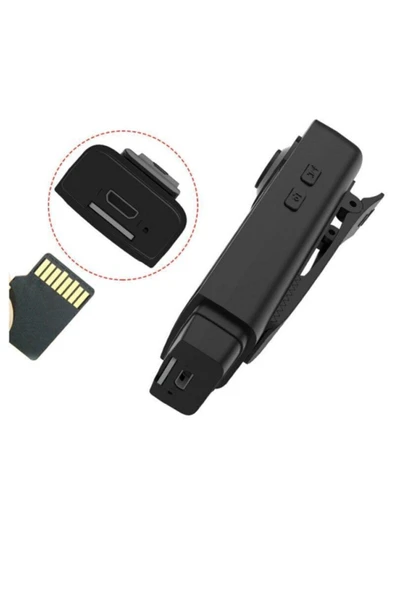 Urfakent Yaka Tipi Hd Kamera Gece Görüş-ses-hareket Algılama Geniş Açı(WİFİLİ DEĞİLDİR) - Resim 3